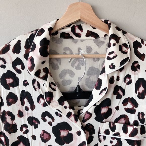 Stars Above Animal Print PJ set New with tags! Womens Pyjamas medium - Picture 10 of 16